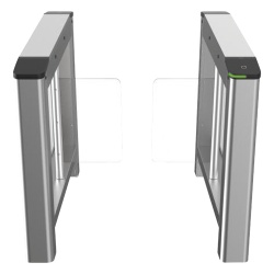 HIKVISION DS-K3B220LX-LR/PG-DP90 Torniquete Swing Bidireccional / 60 Personas/min / 3,000,000 MCBF / 4 Pares IR / Carril 90 cm (35.4 in) / Acero Inoxidable SUS304 / Preparación Terminal Facial