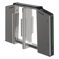 HIKVISION DS-K3B631TX-M/MPIQL-DP65 Torniquete Inteligente Central / Reconocimiento Facial Integrado / Acero Inoxidable SUS304 / Carril 65 cm (2.13 ft) / Terminal Central para Expansión de Carriles