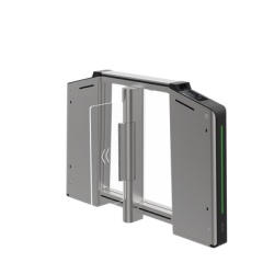 HIKVISION DS-K3B631TX-R/MPIQL-DP65 Torniquete Inteligente DERECHO con Reconocimiento Facial Incluido / 12 000 000 MCBF / 20 Pares de IR para Deteccion de Peaton / Controlador Incluido / Acero Inoxidab