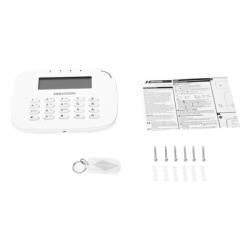 HIKVISION DS-PK-LRT Teclado LCD cableado / Pantalla 2 líneas 80x25 mm / Armado por tarjeta o llavero / 12VCC 1.8W / -10°C a 55°C / 272g - Img 5