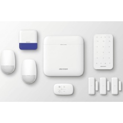 HIKVISION DS-PWA48-FULL-K Kit de Alarma Inalámbrica / 48 Zonas / 6 Dispositivos Incluidos / 433 MHz / Batería de Respaldo 12 h / WiFi / IP65 - Img 2