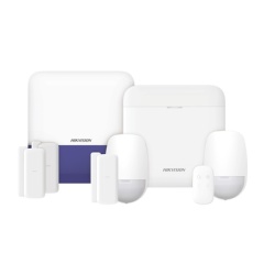 HIKVISION DS-PWA48-KSV2 Kit de Alarma Inalámbrica / 48 Zonas / GSM 3G/4G Dual SIM / Wi-Fi 2.4 GHz / Sirena Exterior / Batería 35 h
