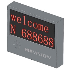 HIKVISION DS-TVL224-4-5Y(2ROWS) Pantalla LED Exterior de Entrada y Salida / 2 Lineas / 8 Caracteres / 2 Colores / Resolucion 64x32 / IP54
