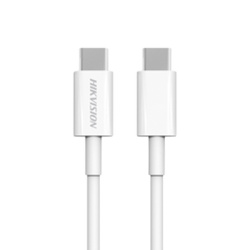 HIKVISION HS-HUB-CBC2C Cable USB-C a USB-C / 1 Metro (3.28 Pies) / Ideal para Celulares Android / Carga Rapida 3 Amp / Carga y Sincronizacion de Datos / 480 Mbps / 60 Watts