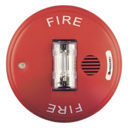 HOCHIKI HCC24CR Sirena Estrobo 24 Vcd Instalacion en Techo Multi Candela Color Rojo (0500-06100)
