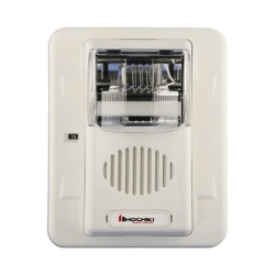HOCHIKI HEC3-24WW Sirena Estrobo 24 Vcd Multi-Candela 15 hasta 110 cd Montaje En Pared Color Blanco Serie HEC3 (0500-06030)