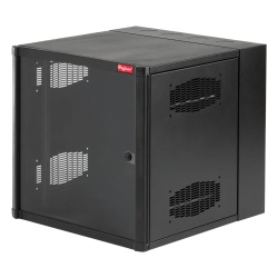 HOFFMAN EWMW242430 Gabinete AccessPlus de 12 UR Montaje en Pared de 19in Rieles Numerados y Roscados #10-32 Puerta con Ventana de Seguridad 600 mm de Ancho 762 mm de Profundidad 12 UR Color Negro