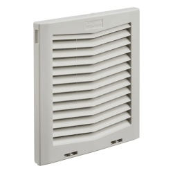 HOFFMAN HG1000404 Rejilla de Escape Para Ventilador con Filtro HG Proteccion IP54 Compatible con Ventiladores HF10 de 10 in De Plastico Color Gris Claro