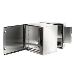 HOFFMAN PTHS242430XA Gabinete de Pared ProTek / Bisagra Doble / AC Tipo 4 4X 12 / Acero Inoxidable 304 / 12U / 621 mm (24.4 in) Alto x 600 mm (23.6 in) Ancho x 789 mm (31.1 in) Fondo / Cepillado #3 /
