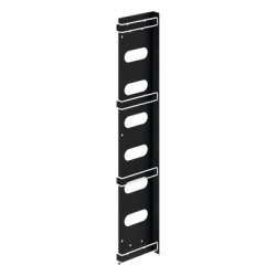HOFFMAN PVCM2 Organizador de Cables Vertical / Acero / Negro / Para Gabinetes Sismicos / Kit 3 Piezas / Incluye 10 Envolturas Velcro 8 pulg (203 mm)