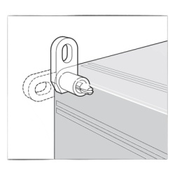 HOFFMAN QIMFK Kit de Fijacion para Postes / Enclosure Pole Fixation / Acero Galvanizado / Carga Maxima 900 N / Diametro Poste 80-250 mm (3.15-9.84 in) / 2 Perfiles + Accesorios