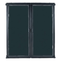 HOFFMAN UACSD4B Puertas Selladas Express / Sistema de Contencion ProLine / Pasillo 48-78 Pulgadas / Montaje Magnetico sin Herramientas / Policarbonato y Acero / Negro RAL 9005