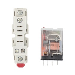 HONEYWELL BMS FKITVMD1BF24A Kit de relevador SPDT de 15A con zocalo bobina 24 Vac LED de estado y montaje en riel DIN