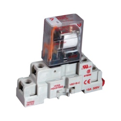HONEYWELL BMS VMD1B-C24A Relevador electromecanico SPDT de 15 A para montaje en socket o riel DIN bobina de 24 V CA para sistemas BMS