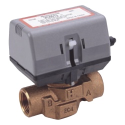 HONEYWELL HOME RESIDEO VC4013AM1000T Válvula de zona motorizada / 2 vías / 3/4 in BSPT (DN20) / Actuador 200-240 VAC / Flujo bidireccional / Cartucho de jaula reemplazable