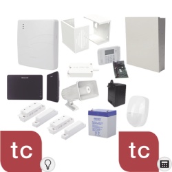 HONEYWELL HOME RESIDEO VISTA48-ECO-VAM Kit de Sistema de Alarma con Sensores Cableados y Modulo de Automatizacion Z-Wave