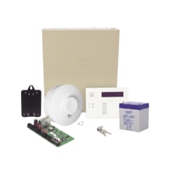 HONEYWELL HOME RESIDEO VISTA48/SMOKEV Panel de Intrusión / 48 Zonas Cableadas o Inalámbricas / 3 Particiones / 2 Detectores de Humo Inalámbricos / Carga y Descarga por Internet / 16 Salidas Programables