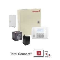 HONEYWELL HOME RESIDEO VISTA48RFGSMSS Kit de alarma / Panel Vista-48LA / Comunicador celular LTE / Batería de respaldo / Transformador / AlarmNet