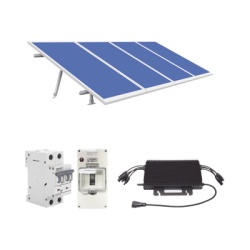HOYMILES KIT-HMS-2K450 Kit Solar para Interconexion de 1.8KW de Potencia Pico 220Vca con Microinversor y 4 Modulos de 450 W (Incluye Montaje y Protecciones).
