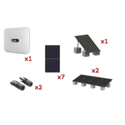 HUAWEI FUSIONSOLAR SUN20004KTKIT Kit Solar Interconexion / 4 kW 220Vca / Inversor HUAWEI/ Montaje Incluido