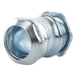 HUBBELL HUB-2903 Conector Recto Compresion de Acero Galvanizado para Pared Delgada de 3/4" . - Img 2
