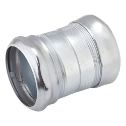 HUBBELL HUB-2928 Cople Compresion de Acero Galvanizado para Pared Delgada de 2".