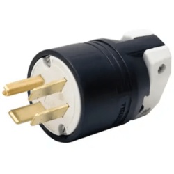HUBBELL HUB-HBL-8451C Receptaculo de Media Vuelta Industrial 30 A 250 V CA 2 Polos 3 Hilos (Nema L6-30R) Color Negro.