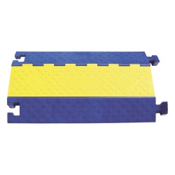 HUBBELL HUB-HBL-TT-2B Gestion de Cableado Kellems / Truk Trak de 2 Canales / Color Azul y Amarillo