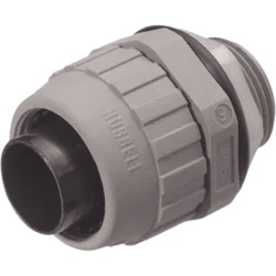 HUBBELL HUB-P050-NG-YA Conector Recto de Nylon de 1/2" para Tuberia Liquidtight Polytuff. - Img 2