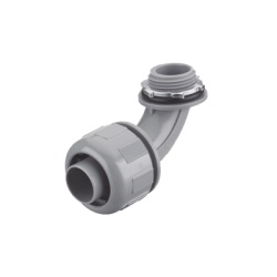 HUBBELL HUB-P0759-NGY Conector Curvo 90Â° de Nylon de 3/4" para Tuberia Liquidtight Polytuff.