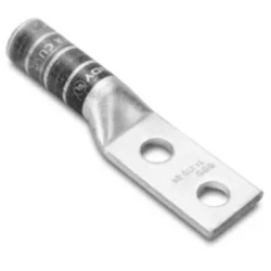 HUBBELL HUB-YA25-L2T-C14 Terminal de Compresion de Doble Ojillo para Calibre 1/0 AWG y Tornillo de 1/4" con Espaciamiento de 5/8".