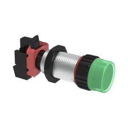 HUBBELL KILLARK HUB-GZB3G4 Luz Piloto Verde con Portalamparas 24 V AC/CD / Longitud 40 mm (1.57 pulgadas) / 3/4 NPSM