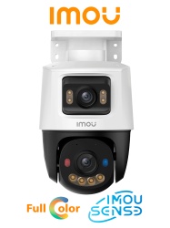IMOU PS70F 10MP - Cámara PT, Doble Lente, 10 MP, PoE, IP67, H.265, Smart Color, disuación activa, Detección de Humanos y Vehiculos, Audio 2 vías, Soporta Micro SD 512GB,Weatherproof, Smart Tracking, ONVIF