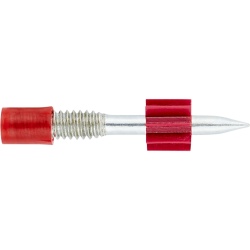INDEX FPC-PO-100 Perno Roscado para Concreto / Diámetro 3.6 mm / Longitud 1" / Carga Tracción 2.7 kN / Acero Zincado / Caja 100 Piezas
