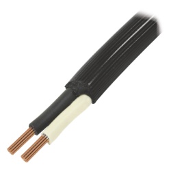INDIANA RQ35/100M Cable Electrico de Uso Rudo 2 Hilos Calibre 10 AWG Hasta 600 V. Rollo de 100 m.