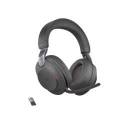 JABRA EVOLVE2-85-MS-BK-A Jabra Evolve2 85 Auricular stereo version MS con cancelacion de ruido activa dongle USB-A indicador de ocupado (Busylight)(28599-999-999)