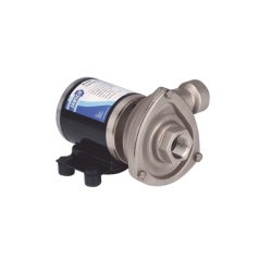 JABSCO 50840-0012 Bomba centrifuga Cyclone de baja presion a 12 Vcd caudal de hasta 29 GPM presion maxima de 8.7 psi en acero inoxidable.