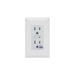 JASCO 14315 (ZWAVE) Tomacorriente con senal inalambrica Z-WAVE compatible con HUB HC7 C8 puede ser un panel de alarma L5210 L7000 con Total Connect y Alarm.Com