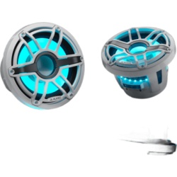 JL AUDIO 10-03081-00 Subwoofer Náutico 8" / 200 W RMS / 4 Ω / LED Transflective™ / Rejilla Deportiva Blanca / Deflector Infinito o Caja Cerrada / Marino