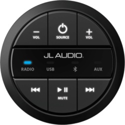JL AUDIO 10-03131-00 Mando a Distancia con Cable / Para Unidad Fuente MediaMaster / Indicador de Fuente LED / IP67 / NMEA 2000 / Bluetooth hasta 22.8 m (75 ft)