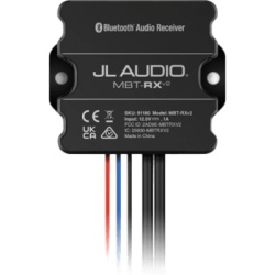 JL AUDIO 10-03377-00 Receptor Resistente a la Intemperie / Bluetooth / IPX7 / Dimensiones 58 x 67 x 20 mm (2.28 x 2.64 x 0.79 in) / Alimentación 10-16 V CC / Alcance Bluetooth hasta 11 m (35 ft) / Salida Pre-out RCA y Línea / Tecnología Multi-Zone
