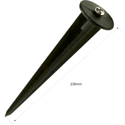 JWJ JLLE07ACC Estaca para Luminario LED / Hierro Recubierto / 15 cm / Resistente a la Corrosión / Encaje Directo / Compatible JLLE y JLW - Img 2