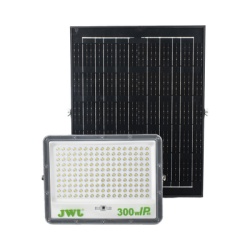 JWJ JLRE-SOL-01-300N Reflector de 300 W con Panel Solar / Bateria 3.2 V CD / T.C.C. 6 500 K / IP65.