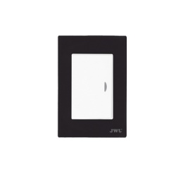 JWJ JTL-F7602 Apagador Escalera Sencillo de 10 A/ 127 V CA ~ 60 Hz / Placa Negra.