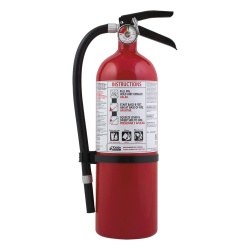 KIDDE FX340GW Extintor desechable multiproposito de polvo quimico seco para fuegos clase A B y C uso en garage y taller cilindro blanco paquete de 4 piezas de 5.5 lb