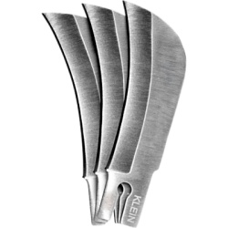 KLEIN TOOLS 44219 Cuchilla de Repuesto Tipo Hawkbill / Acero Inoxidable 440A / Paquete de 3 Unidades / Para Navaja Multiusos 44218