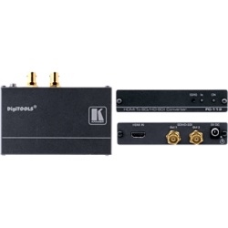 KRAMER FC-113 Conversor de Formato HDMI a 3G HD-SDI | 1 Entrada HDMI | 2 Salidas SD/HD/3G HD-SDI BNC | Tasa de Datos hasta 3 Gbps | Audio Embebido | Compatible HDTV | Multi Estándar SMPTE 259M, 292M y 424M | LED Active Input |