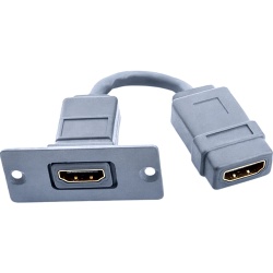 KRAMER W-H(W-HDMI)(G) Wall Plate Inserción HDMI | Conexiones HDMI | Tamaño Espacio Simple | Gris