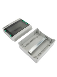 LEADER HA-12P - Caja de Distribución de 12 espacios IP65 / Uso Exterior protección UV / Ideal para Sistemas Eléctricos y Fotovoltaicos / Instalación flexible / Montaje riel din - Img 2