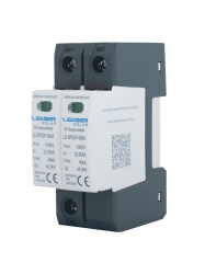 LEADER Protector de Descargas Atmosféricas 2 Polos 1000 Vcc - SPD de corriente continua diseñado para sistemas fotovoltaicos 40 kA 2 Polos / Montaje en riel Din / -40 °C a 80°C - Img 3